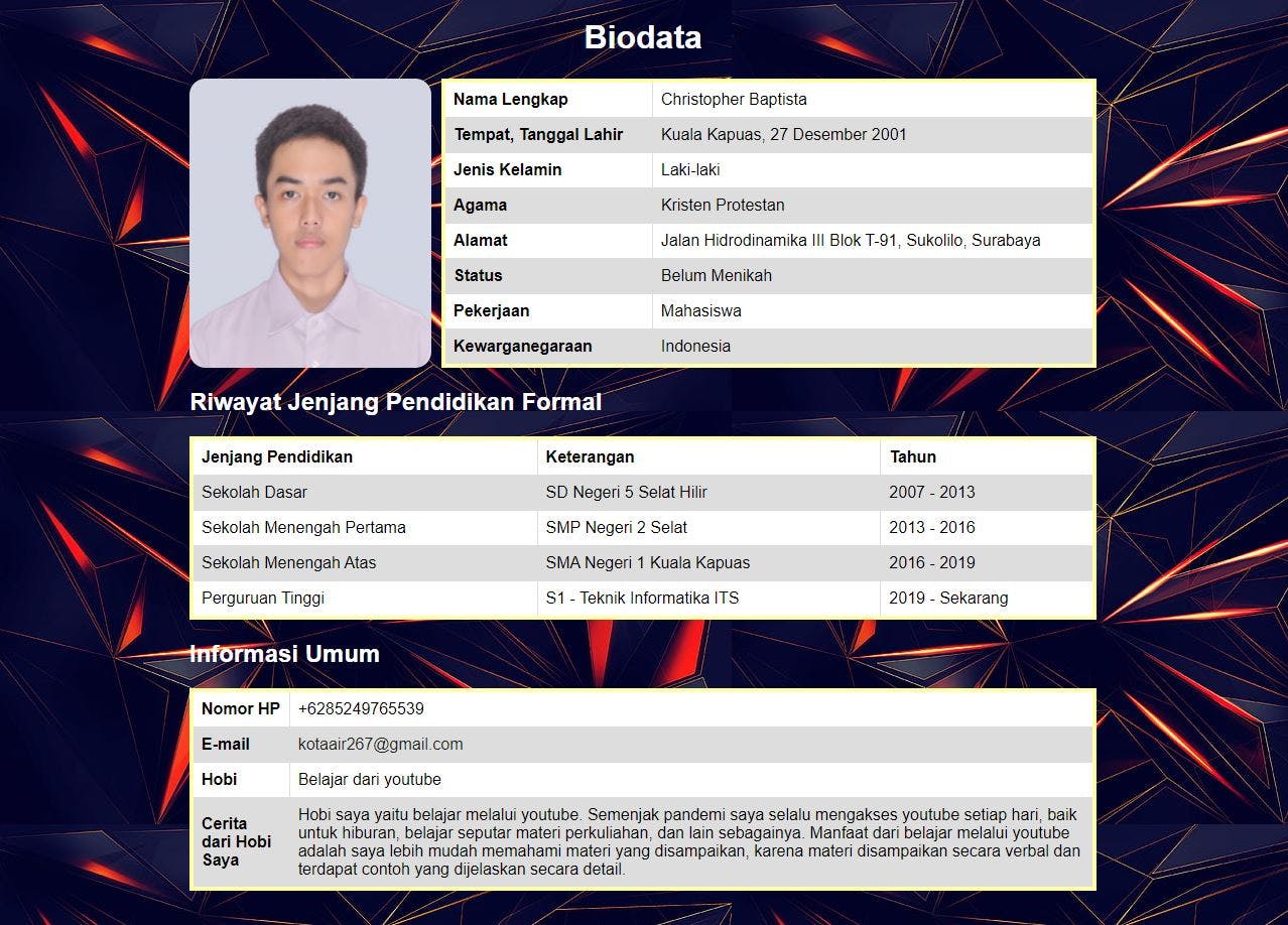 Biodata Preview