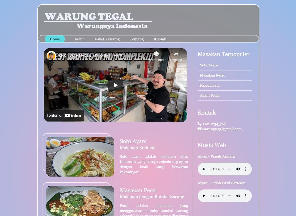 Website Warteg